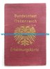 Österreich, Schutzhülle für Erkennungskarte, Original