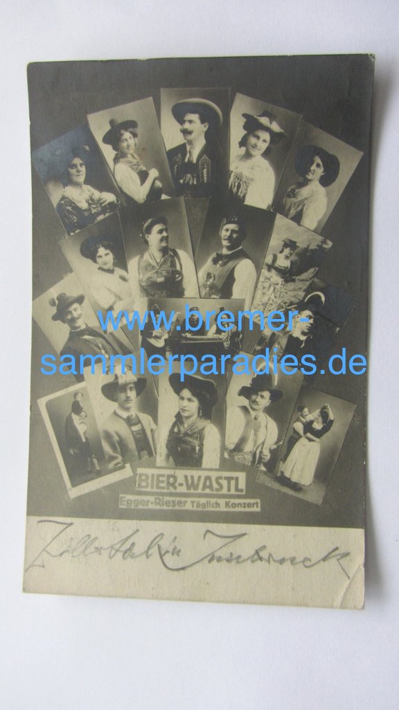 Postkarte, Bier-Wastl, Original