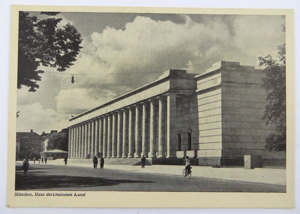 Postkarte München, Haus der Deutschen Kunst, Original