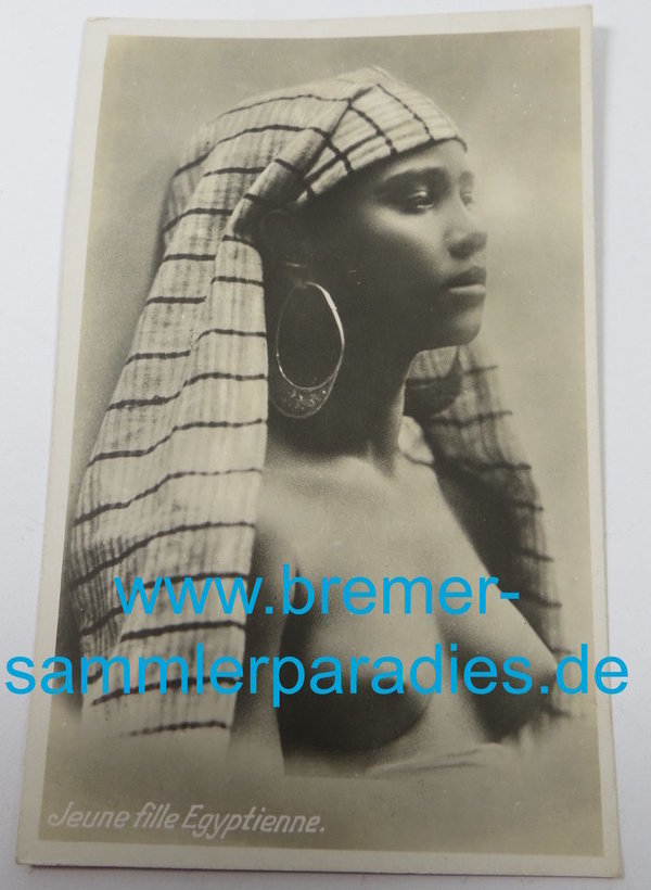 Postkarte Jeune fille Egyptienne, Original