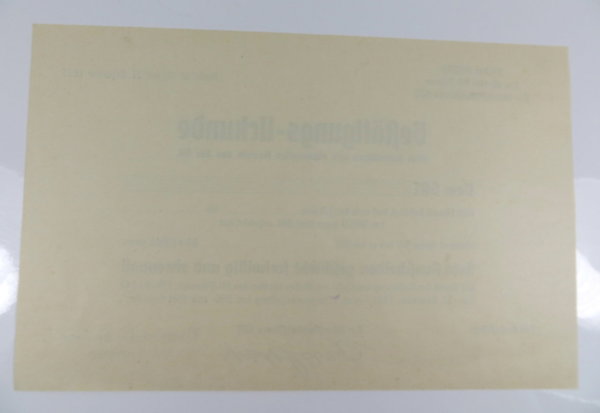 Bestätigungs-Urkunde über freiwilligen und ehrenvollen Austritt aus der SA, III.Reich, Original