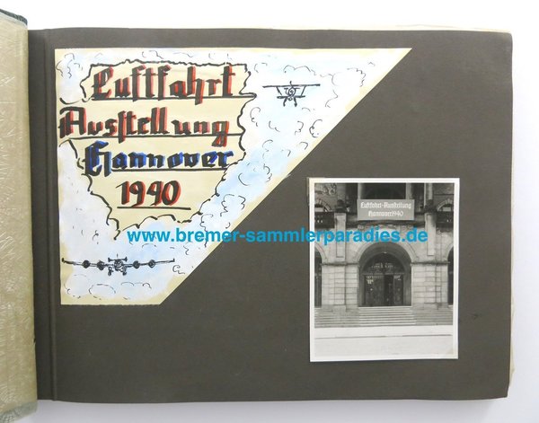 Fotoalbum der Luftfahrt Ausstellung in Hannover 1940, III. Reich, Original