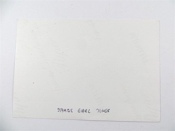 Autogrammkarte mit James Earl Jones, handsigniert