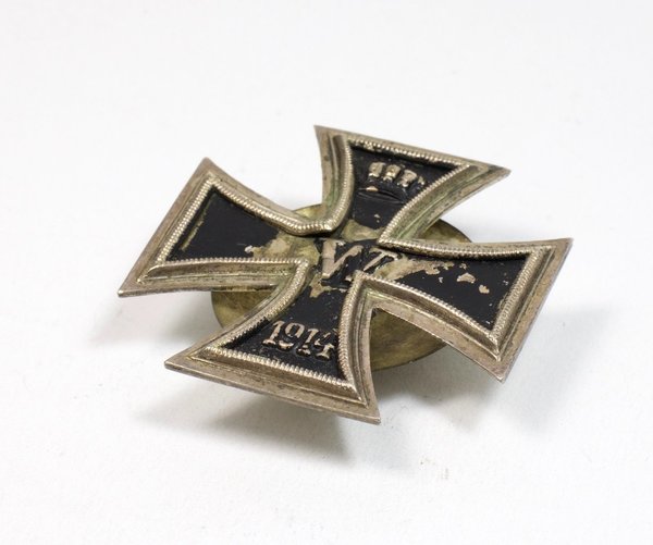 Eisernes Kreuz der 1. Klasse, nicht magnetisch, mit Rundschraube, 1. Weltkrieg, Original