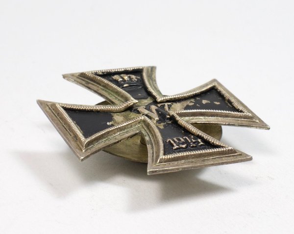 Eisernes Kreuz der 1. Klasse, nicht magnetisch, mit Rundschraube, 1. Weltkrieg, Original
