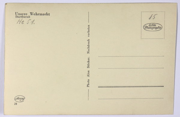 AK / Postkarte, Unsere Wehrmacht Startbereit, 2. Weltkrieg, Original
