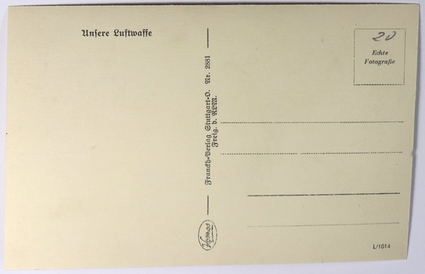 AK / Postkarte, Unsere Luftwaffe, 2. Weltkrieg, Original