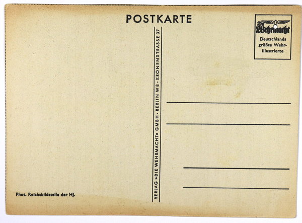 AK / Postkarte, HJ. als Manövergäste, III. Reich, Original