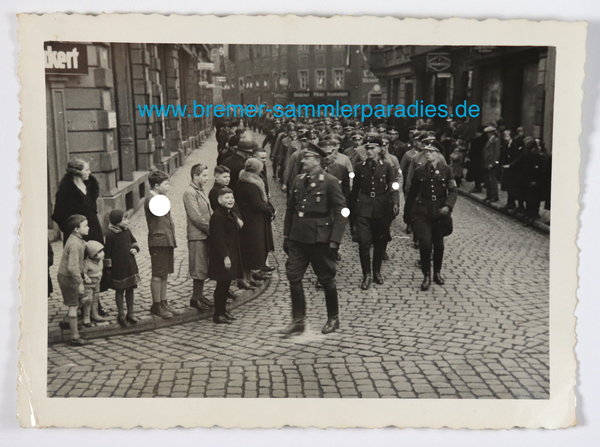 Foto mit marschierenden SA-Männern, III. Reich, Original