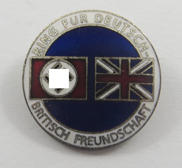 Abzeichen Ring für Deutsch-Britisch Freundschaft. III. Reich, Replika !