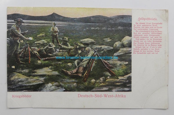 AK / Postkarte DSWA Feldpostbriefe, Kaiserreich, Original