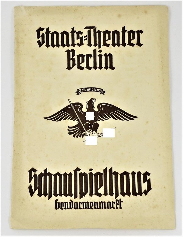 Staatstheater Berlin, Schauspielhaus Gendarmenmarkt, 20 Seiten
