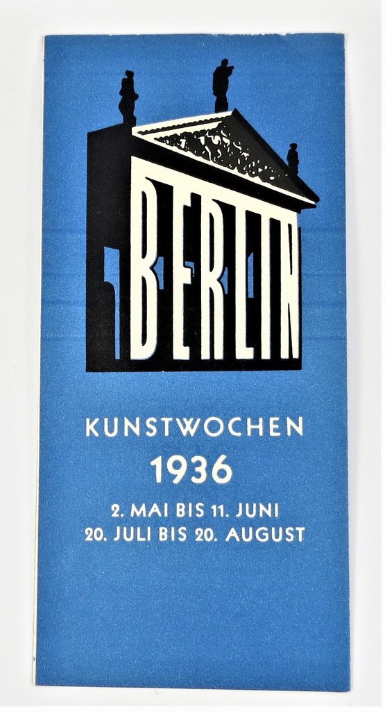 Berlin, Kunstwochen 1936 Broschüre