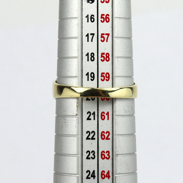 Vintage 585er Goldring mit Solitär Diamant ca. 0,14 ct Weiß / vsi, Gr.60