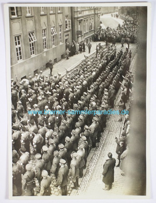 Foto von SA und SS Massenkundgebung Hannover 1933, III. Reich, Original