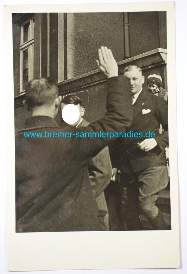 AK / Postkarte, A. H. bei Wahlreisen um 1932, III. Reich, Original