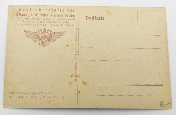 AK / Postkarte Kolonialkriegerspende Deutsch- Ostafrika, Wahimo