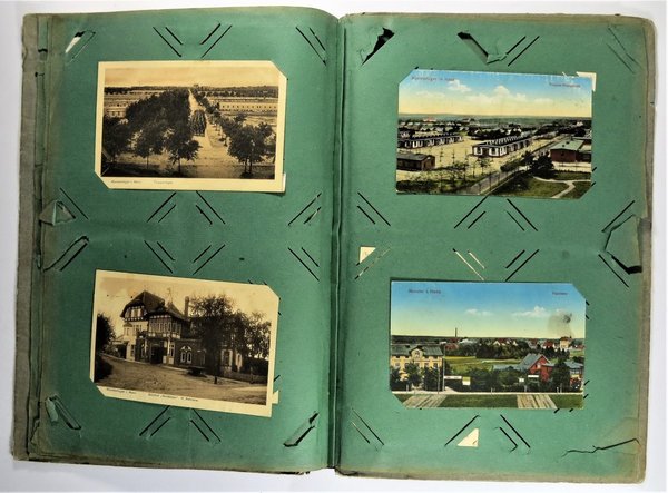 Postkartenalbum, Kriegsgefangene, Frankreich, England, Russland, 1914-18, 1. Weltkrieg, Original