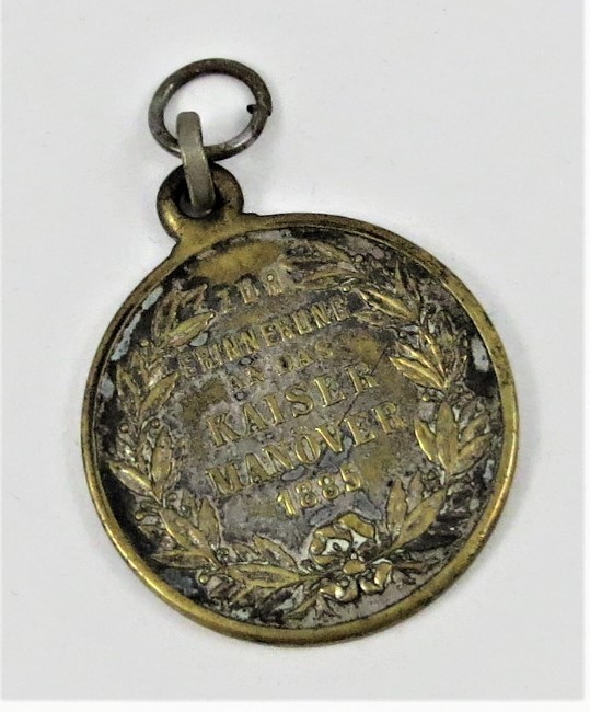 Medaille zur Erinnerung an das Kaiser Manöver 1885, Kaiser Wilhelm I, Original