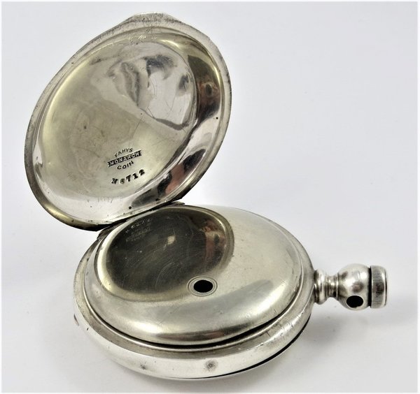 Antike 800er Silber Taschenuhr, United States Watch