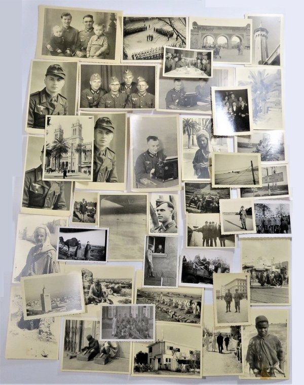Afrikakorps, Lot mit ca. 40 Fotos aus dem 2. Weltkrieg, Original