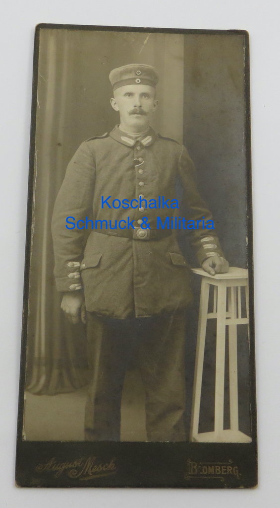 Großes Studiofoto eines Soldaten aus dem Kaiserreich / 1. Weltkrieg, Original