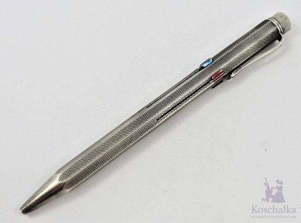 Vintage 835er Silber Kugelschreiber mit vier Farben
