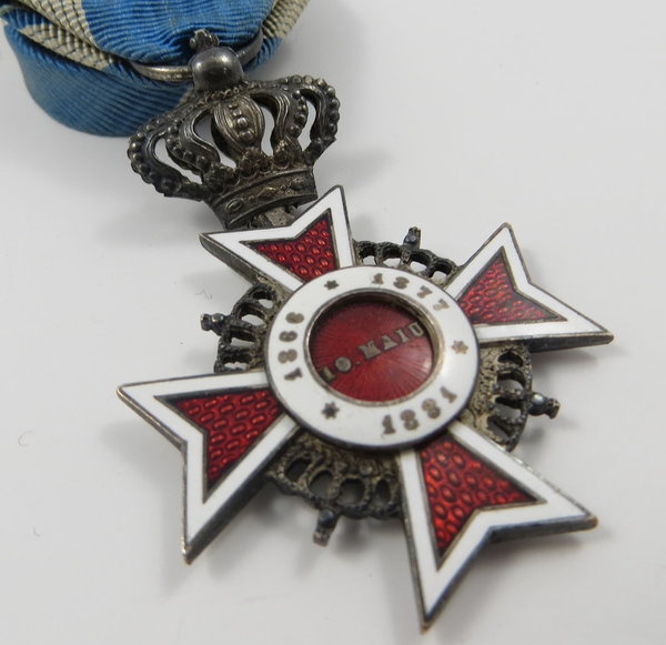 Rumänien, Orden der Krone von Rumänien, 2. Modell, Offizierskreuz Zivildienst, Original