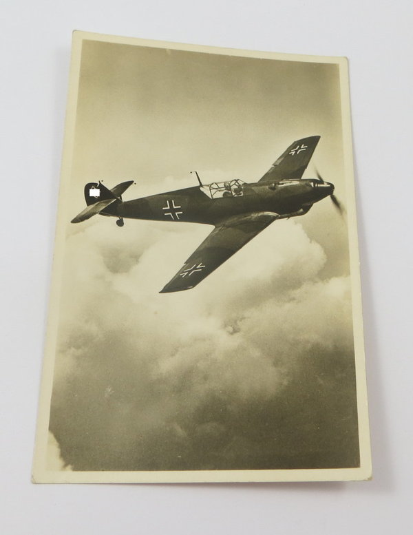 AK / Postkarte, Unsere Wehrmacht Jagdeinsitzer Messerschmitt Me109, III. Reich, Original