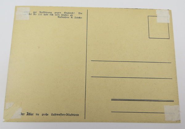 AK / Postkarte, Henkel He 115, III.Reich, Original