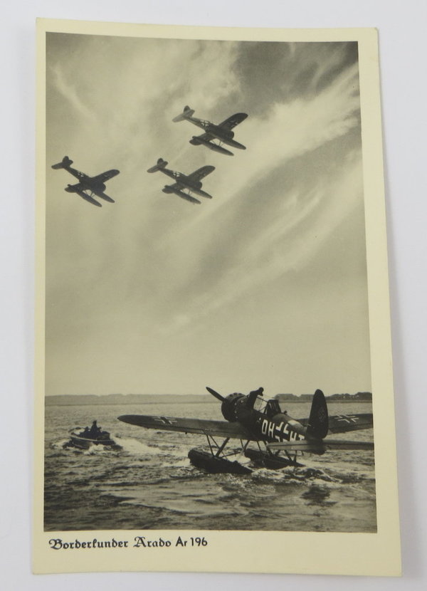 AK / Postkarte, Bordertunder Arado Ar 196, III.Reich, Original