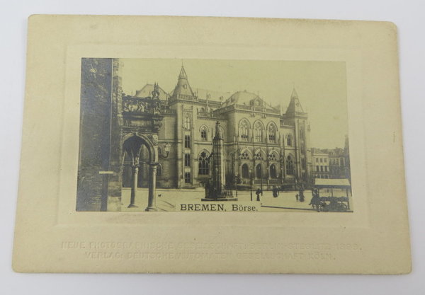 Foto, Bremen Börse, um 1898, Original