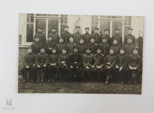 Foto, Postkarte, Gruppenfoto, Soldatengruppe Infanterie 1. WK, 1915, Original