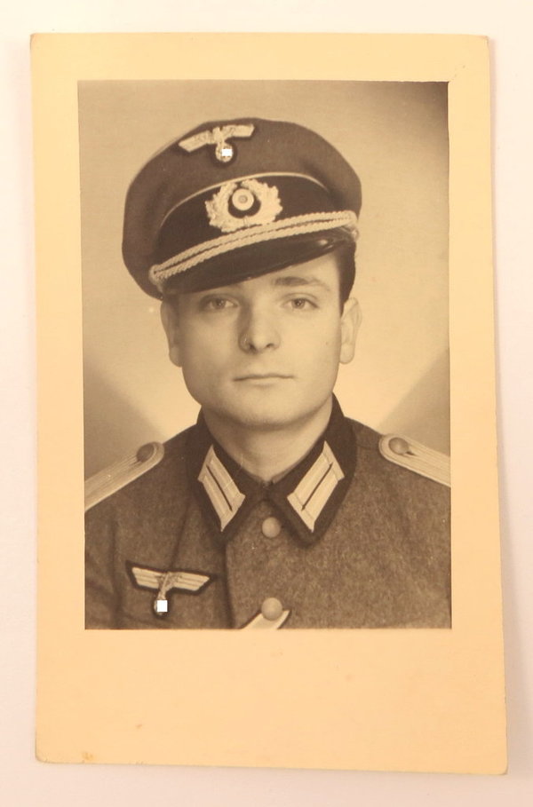 Foto, Portrait, Deutsche Wehrmacht, Offizier, Träger des Eisernen Kreuzes, III. Reich, Original