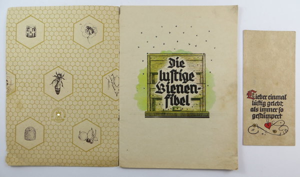 Die lustige Bienenfibel, 1939, 32 Seiten mit farbigen Illustrationen, III. Reich, Original