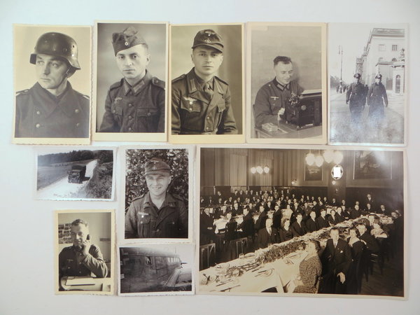 Fotogruppe mit 10 Bildern aus dem III. Reich, Original