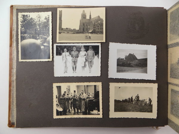Fotoalbum aus dem 2. Weltkrieg mit ca. 280 Fotos, Original