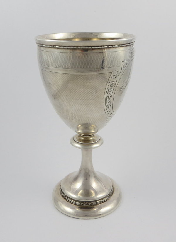 Antiker 925er Silber Kelch Pokal, England, 1865, 265 Gramm