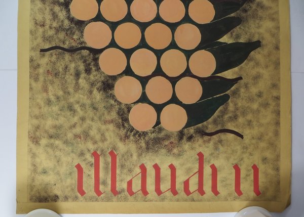Frankreich, Plakat "Illaudii" von Jean-Paul le Verrier, Originalentwurf
