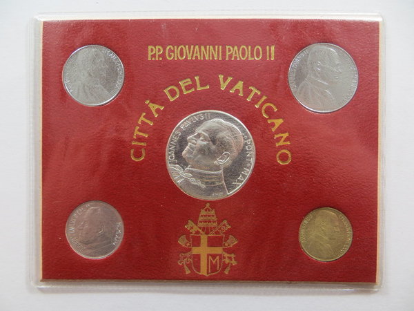 Vatikan, Münzset, 10 bis 100 Lira