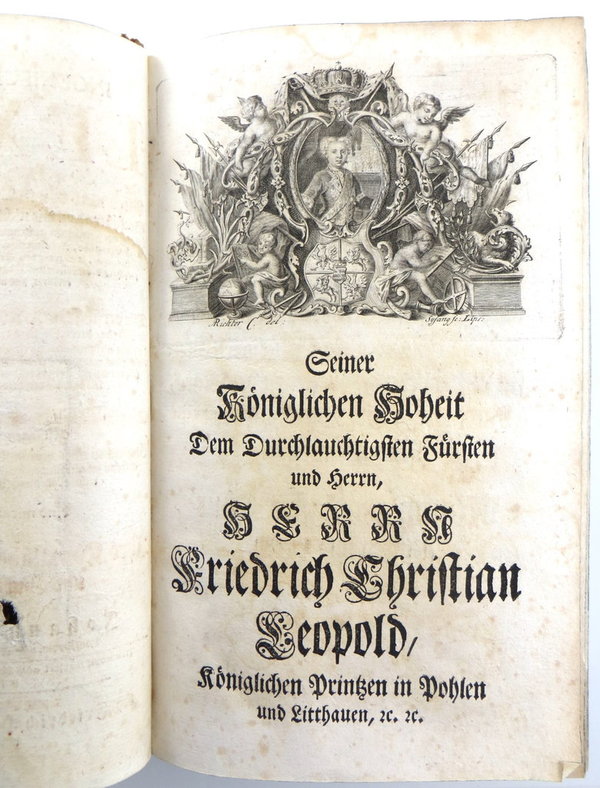 Artillerie und See Lexikon von Johan Rudolph Fäsch 1735 - 1295 Seiten