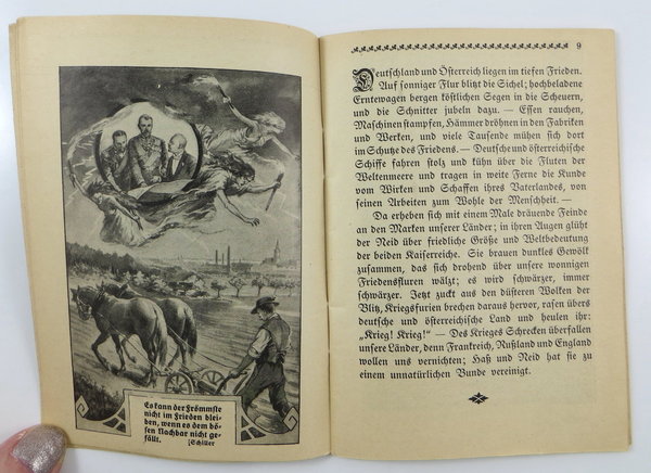Bröschüre / Buch Weihnachtsgrüße "unsern tapfern Soldaten in's Feld gesandt", 1915 - Weihnachten
