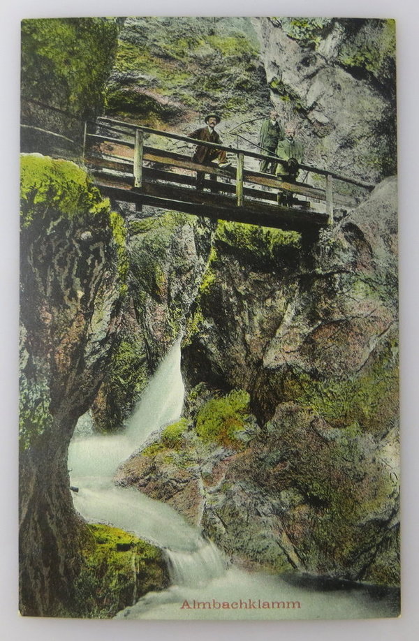 AK / Postkarte, Almbachklamm, Sommerwirtschaft Kugelmühl, Original