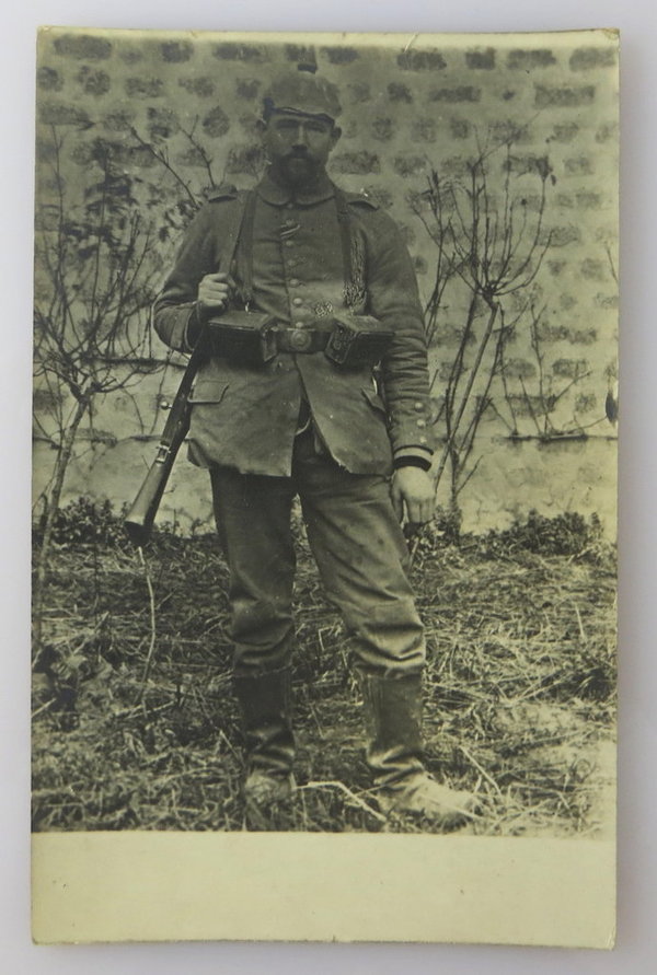Foto, Postkarte, der alte Kämpfer, Träger des Eisernen Kreuzes, 1. Weltkrieg, Original