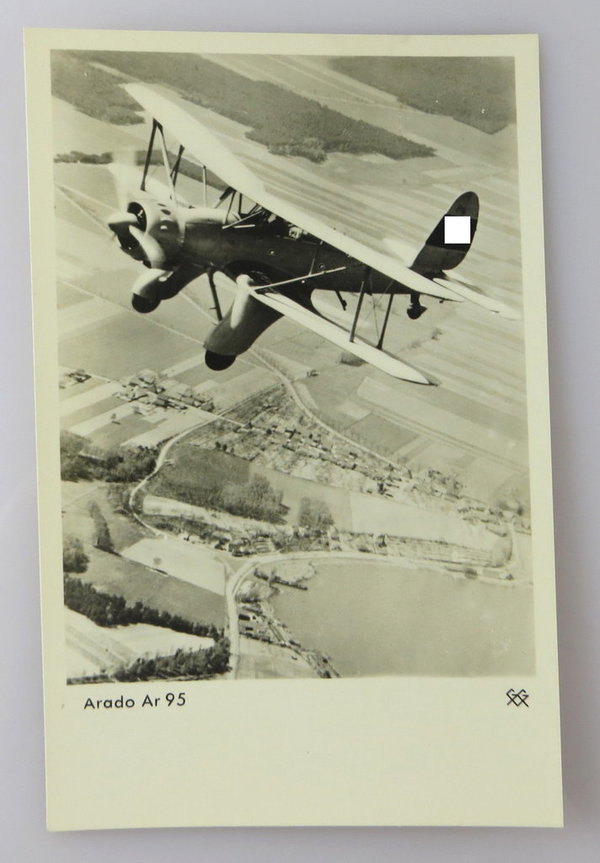 Foto, Postkarte, Arado Ar 95, III. Reich, Original