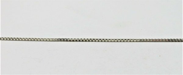 Vintage 835er Silber Taschenuhr Kette, Handarbeit um 1970, 27 cm Länge
