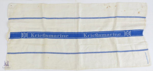 Leinenhandtuch der Kriegsmarine, III. Reich, Original