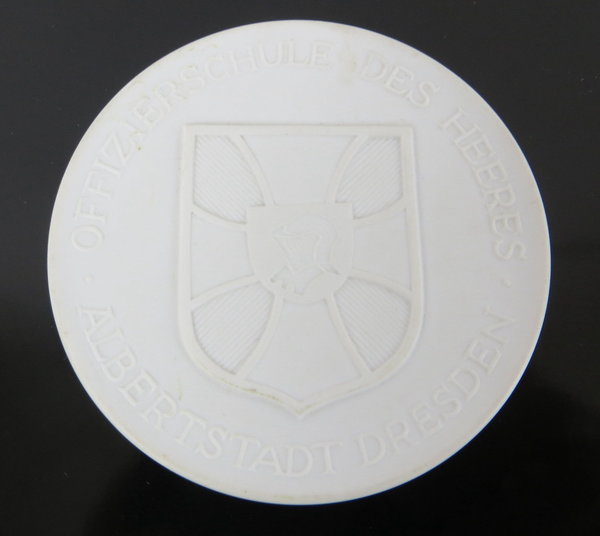 Meißen Porzellan Spenden Medaille, Offizierschule des Heeres, um 1990