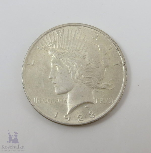 USA, 1 Dollar Silbermünze, 1923, Erh.: vz./stgl