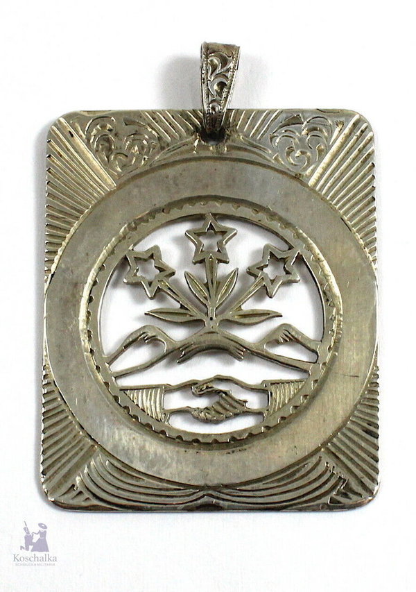 Antiker 835er Silberanhänger, Verlobungs / Freundschaftsanhänger, um 1930
